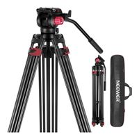 Neewer Heavy-Duty Camera Tripod, Aluminum Alloy 79” Tripod with Fluid Head