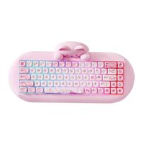  YUNZII C68 Wireless Mechanical Keyboard - Pink
