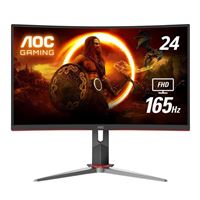 AOC C24G2 23.6&quot; Full HD (1920 x 1080) 165Hz Curved Screen Gaming Monitor (Refurbished)