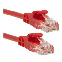 Inland 1 Ft. CAT 6 Snagless, Cross UTP, Bare Copper Ethernet Cables 5-Pack - Red