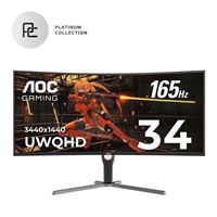 AOC CU34G10X 34&quot; 2K WQHD (3440 x 1440) 165Hz Curved Screen Gaming Monitor