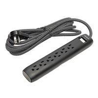 Inland Power Strip Surge Protector - Black