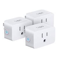 TP-LINK TP15 Tapo Smart Wi-Fi Plug Mini with Matter - White (3 Pack)