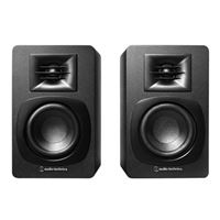 Audio-Technica AT-SP3X Powered Bookshelf Monitor Speakers - Black