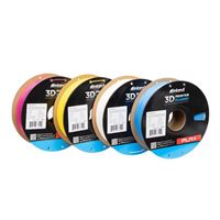 Inland 1.75mm PLA+ 3D Printer Filament Multi Color 1.00 kg (2.2 lbs.) 
 Per Cardboard Spool - Cyan + Magenta + Yellow + White