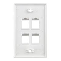  4PRT WHT KEY WALL PLATE U