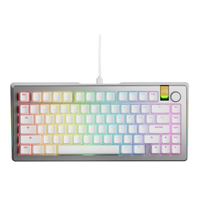 Glorious GMMK 3 PRO HE 75% Prebuilt RGB Wired Mechanical Gaming Keyboard - Silver