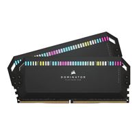 Corsair Dominator Platinum RGB 32GB (2 x 16GB) DDR5-6000 PC5-48000 CL30 Dual Channel Desktop Memory Kit CMT32GX5M2B6000Z30K - Black