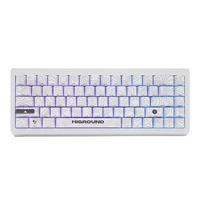  Higround - Summit 2.0 65 Snow Stone 65% Wired Mechanical Lubed Dreamland Linear Switch Gaming Keyboard with RGB - White