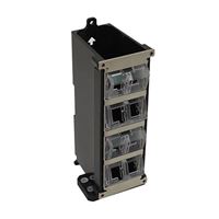  8 Port DIN-Rail Keystone Module Box