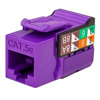  Cat5E Keystone Jack - Purple