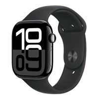 Apple Watch Series 10 GPS 46mm Black Aluminum Case with Ink Cloud Sport Loop