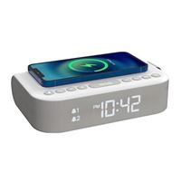  Slumber Digital Clock Radio - White