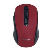 Inland IM202 6 Button RF Wireless Mouse - Red