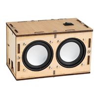  STEM Bluetooth 5.0 Speaker Kit with Wooden Enclosure and 2 x 5W Amp Board