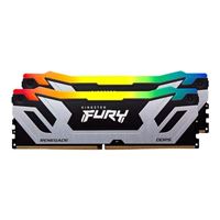 Kingston Fury Renegade RGB 48GB (2 x 24GB) DDR5-8400 PC5-67200 CL40 Dual Channel Desktop Memory Kit KF584CU40RWAK2-48 - White