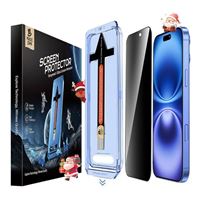  MAGIC JOHN Privacy Glass Screen Protector for iPhone 16 - 2 Pack