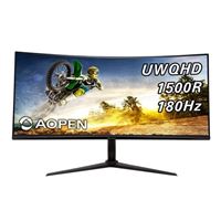 AOpen 34HC5CU S3bmiiphx 34&quot; 2K WQHD (3440 x 1440) 180Hz Curved Gaming Ultrawide Monitor