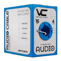 Vertical Cable 16/4 Audio 65 Strand Bulk Speaker Wire - 500 ft.
