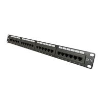 Vertical Cable CAT6 24 Port Aluminum Patch Panel