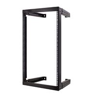 Vertical Cable 19&quot; Wall Mount Adjustable Depth Open Frame Network Rack - 20U