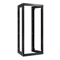 Vertical Cable 19&quot; Wall Mount Adjustable Depth Open Frame Network Rack - 20U