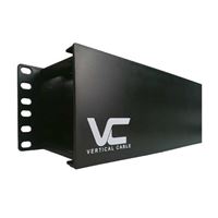 Vertical Cable 2U Open Horizontal Wire Manager - 19 Inch (Plastic)