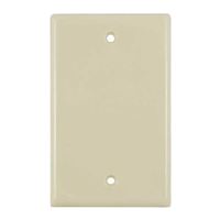 Vertical Cable Keystone Blank Wall Plate - Ivory