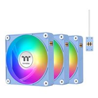 Thermaltake CT120 EX ARGB Sync Hydraulic Bearing 120mm Case Fan - Hydrangea Blue (3 Pack)