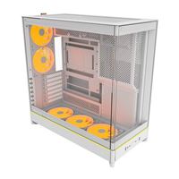 Montech HS02 PRO Tempered Glass ATX Mid-Tower Computer Case - White
