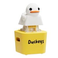 Duckeys Quacking Fidget Toy White