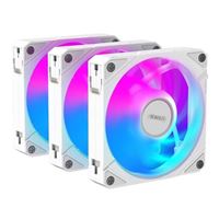 Gigabyte AORUS EZ CHAIN FAN 120 ICE Hydro Dynamic Bearing 120mm Case Fan - White (3 Pack)