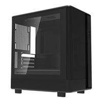  Aigo DB330M Mesh Tempered Glass microATX Mid-Tower Computer Case - Black