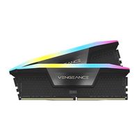 Corsair VENGEANCE RGB 128GB (2 x 64GB) DDR5-6400 PC5-51200 CL42 Dual Channel Desktop Memory Kit CMH128GX5M2B6400C42 - Black