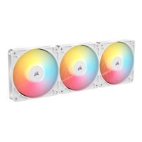Corsair RS120-R ARGB Magnetic Dome Bearing 120mm Case Fan - White (3 Pack)