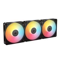 Corsair RS120-R ARGB Magnetic Dome Bearing 120mm Case Fan - Black (3 Pack)