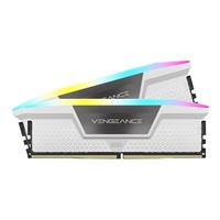 Corsair VENGEANCE RGB 32GB (2 x 16GB) DDR5-6000 PC5-48000 CL36 Dual Channel Desktop Memory Kit CMH32GX5M2E6000C36W - White
