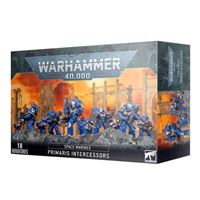  Games Workshop Warhammer 40k: Space Marines - Primaris Intercessors Mini Figures (10pk)