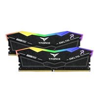 TeamGroup T-FORCE DELTA RGB 64GB (2 x 32GB) DDR5-6000 PC5-48000 CL30 Dual Channel Desktop Memory Kit FF3D564G6400HC30CDC01 - Black