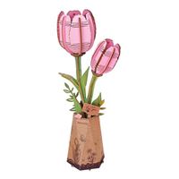 Robotime Rowood Pink Tulip
