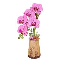 Robotime Rowood Purple Moth Orchid DIY Flower 3D Wooden Puzzle TW091