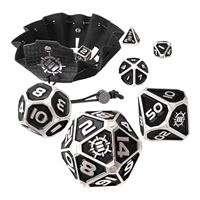 Accessory Power ENHANCE 7 Piece Metal Dice Set - Black
