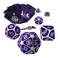 Accessory Power ENHANCE 7 Piece Metal Dice Set - Purple