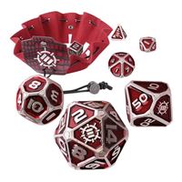 Accessory Power ENHANCE 7 Piece Metal Dice Set - Red