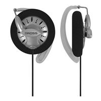 Koss KSC75 Ear Clip Headphones - Gray