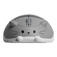 Akko Cat Theme Wireless Gaming Mouse (Gray Mimo)