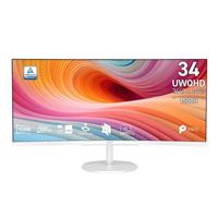 MSI PRO MP341CQW E12 34" 2K UWQHD (3440 x 1440) 120Hz Curved Screen UltraWide Monitor Adaptive-Sync Compatible