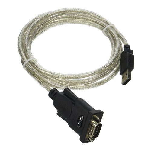 QVS USB 2.0 (Type-A) Male to DB-9 RS-232 Serial Male Adapter Cable