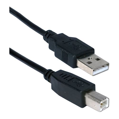 Scene evne USA QVS USB 2.0 (Type-A) Male to USB 2.0 (Type-B) Male Cable - Black - Micro  Center