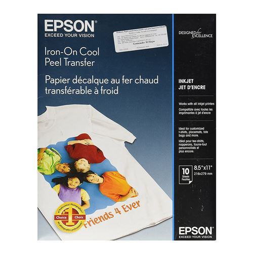 HP Iron-on Transfer Paper, White, 12pc 